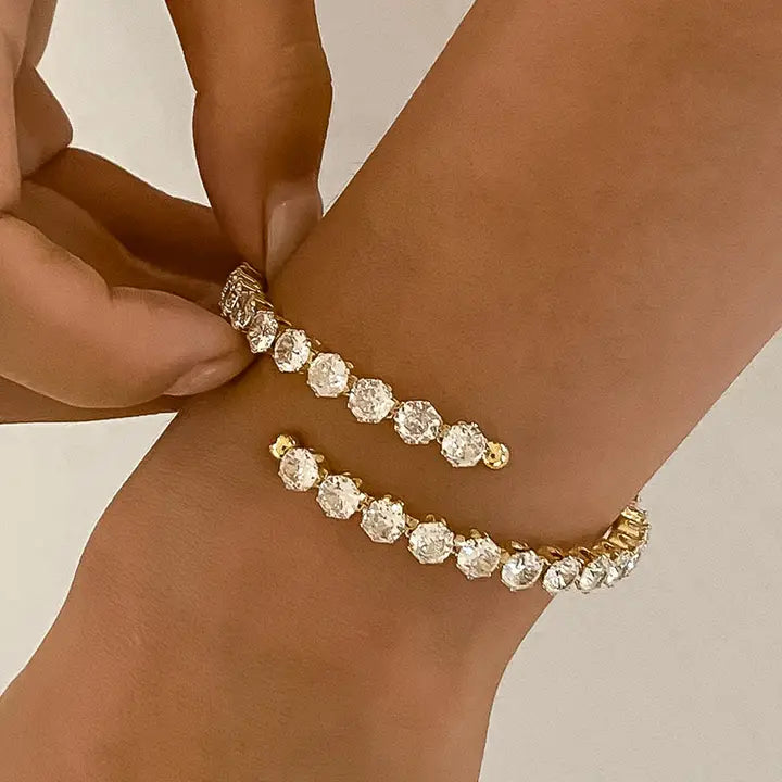 Maëlys 18K Gold Non-Tarnish Cz Glam Bracelet