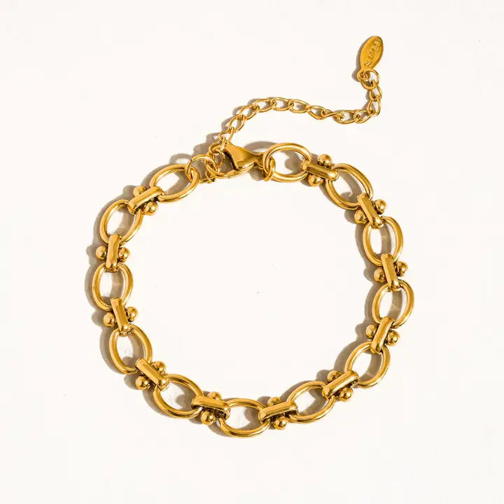 Dawson 18K Gold Non-Tarnish Braided Chain Bracelet