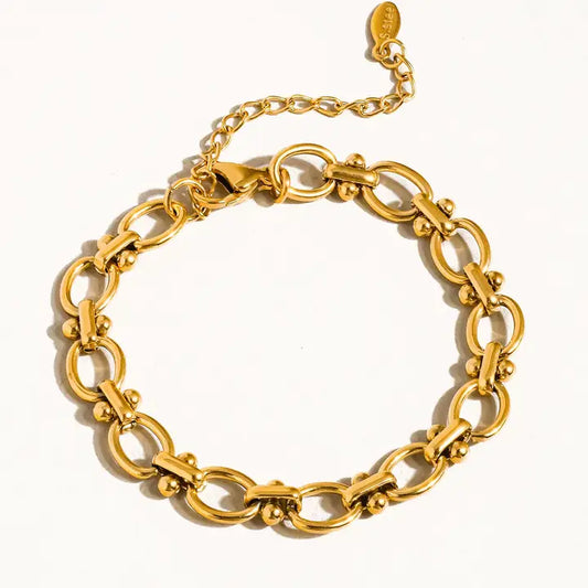 Dawson 18K Gold Non-Tarnish Braided Chain Bracelet