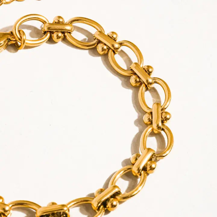 Dawson 18K Gold Non-Tarnish Braided Chain Bracelet